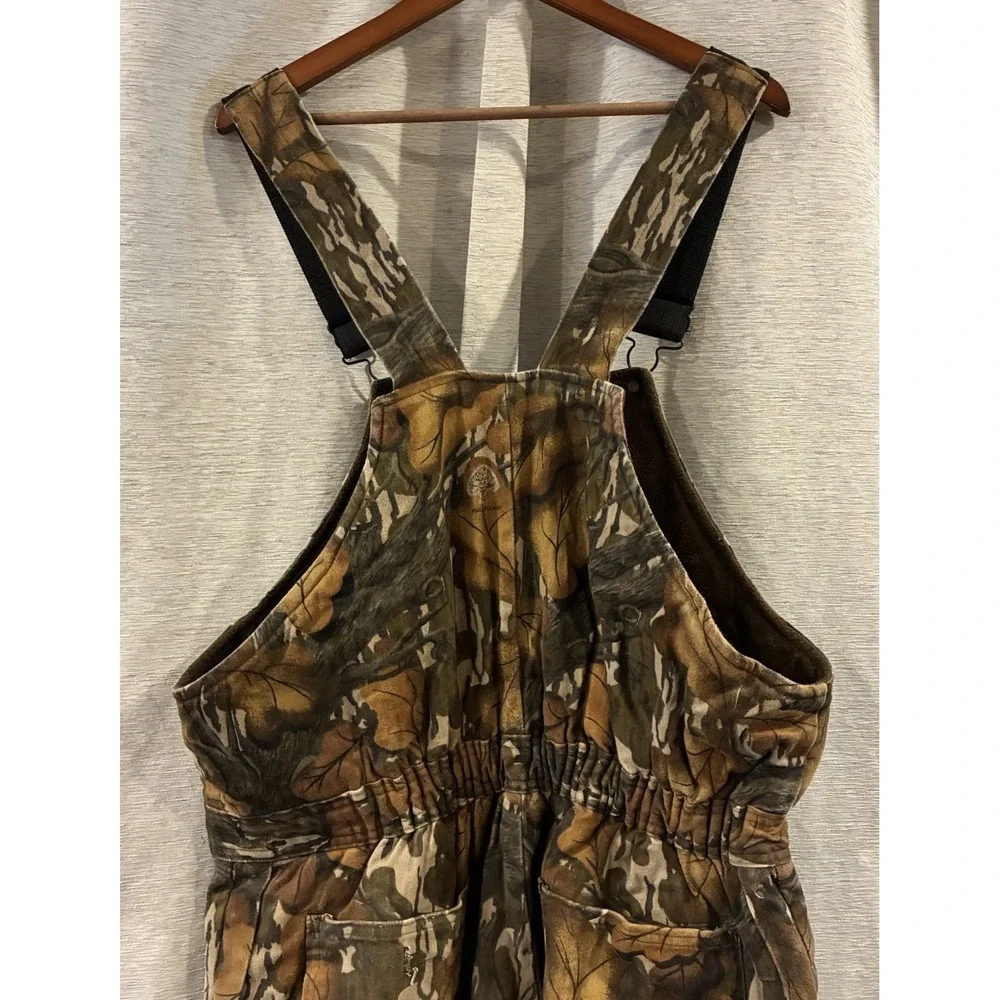 Vintage 80s Mossy Oak Made In USA Realtree‎ Camo Overall Men Bib Size Large